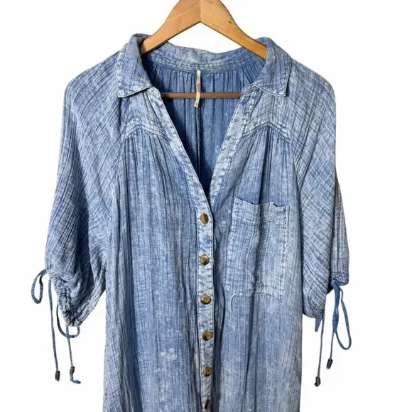 Free People Maya Tiered Midi Dress Size Small - Picture 4 of 11